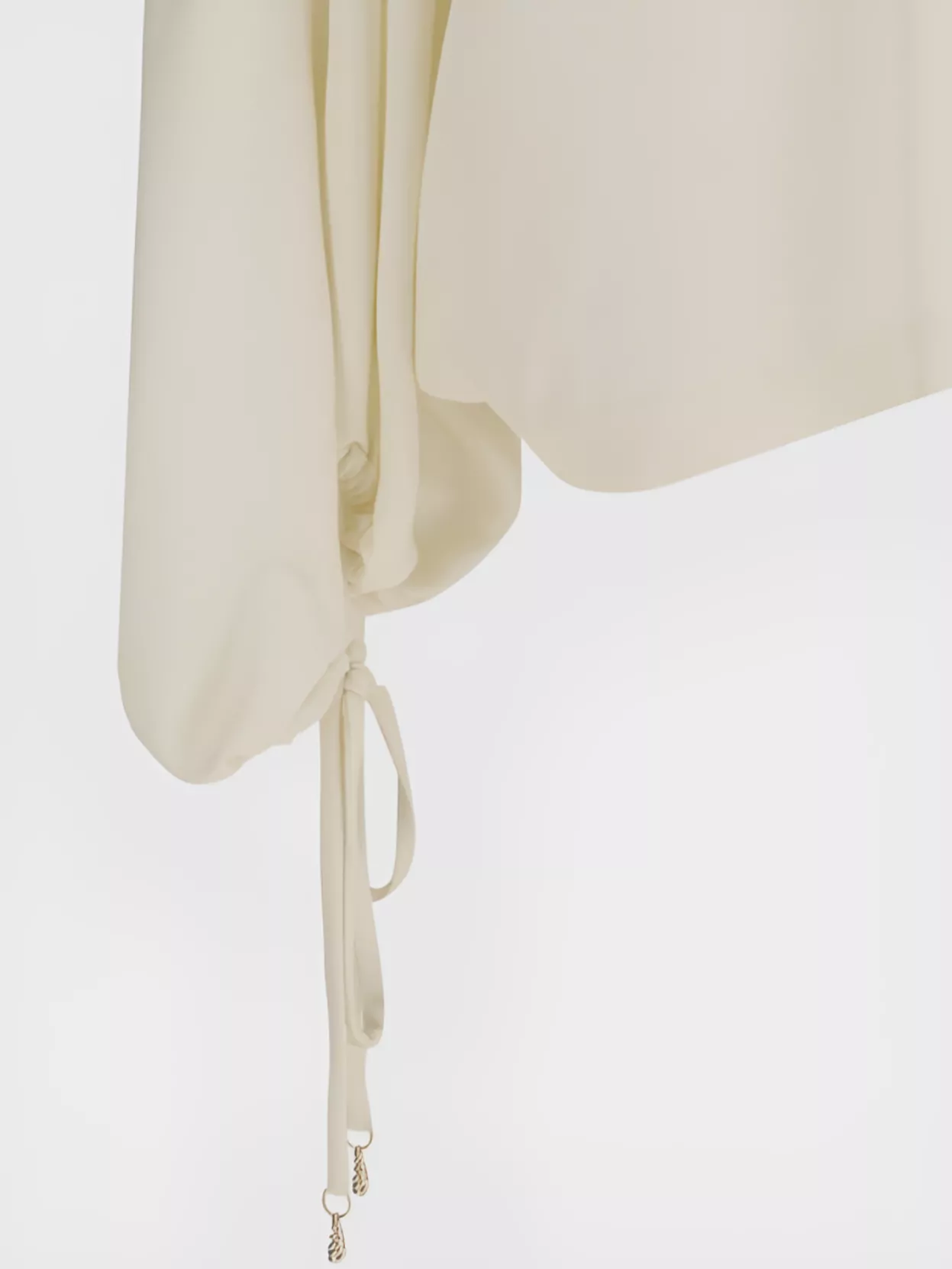 Shop Gabriela Hearst Asymmetric Hem Top With Drawstring Detail
