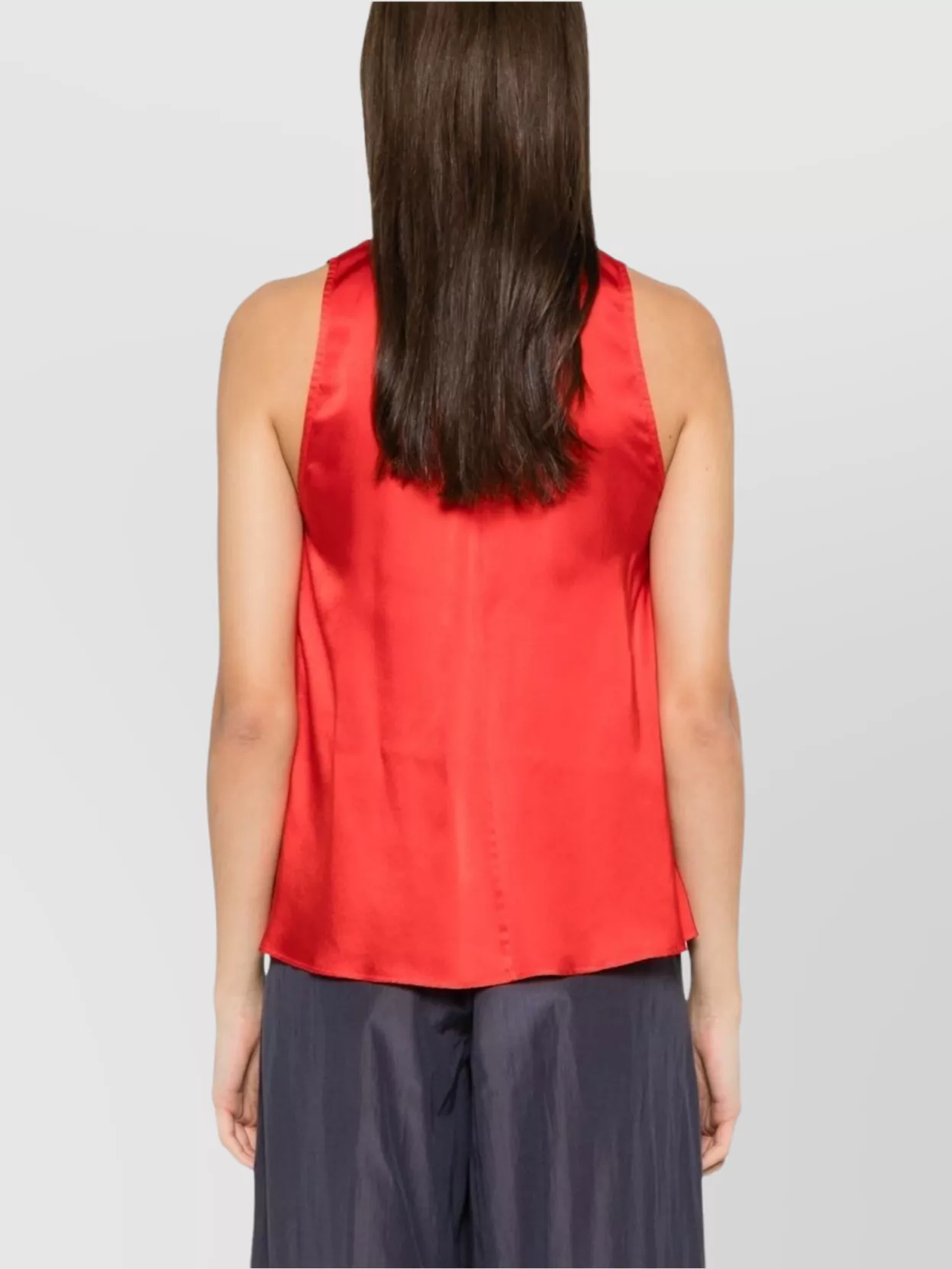 Shop Forte Forte Silk V-neck Sleeveless Tank Top