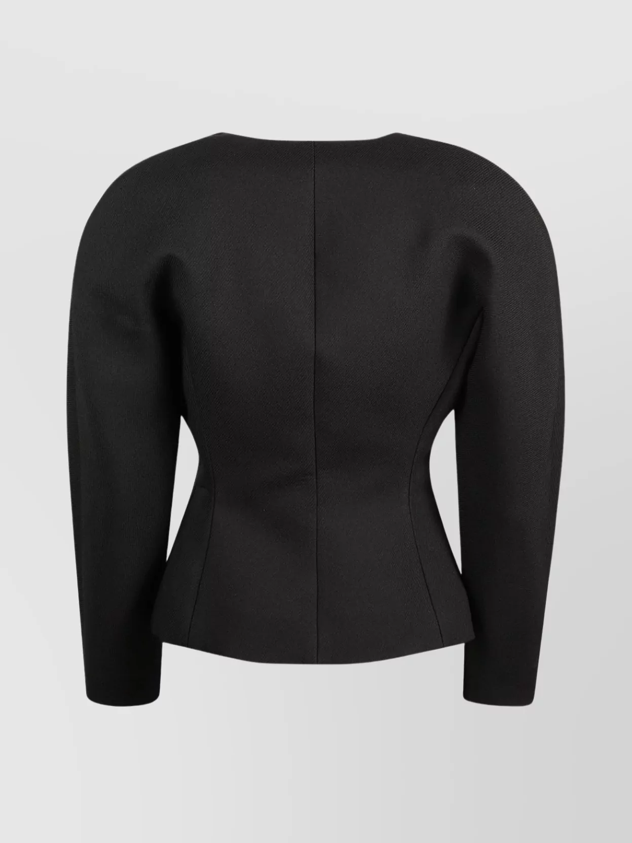 Jacquemus Tailored Blazer Curved Hem In Black