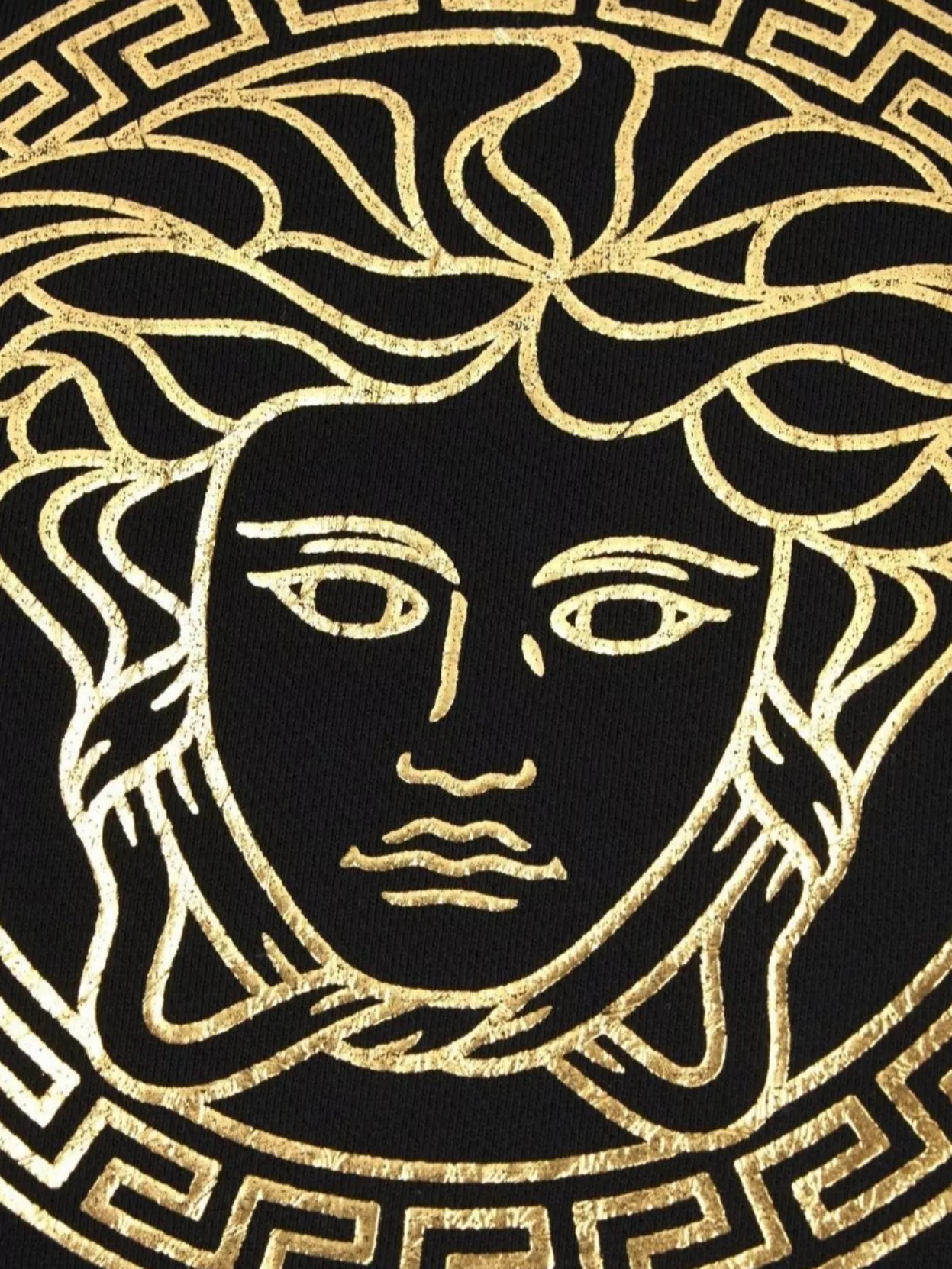 Versace Oversize Hooded Cotton Sweatshirt