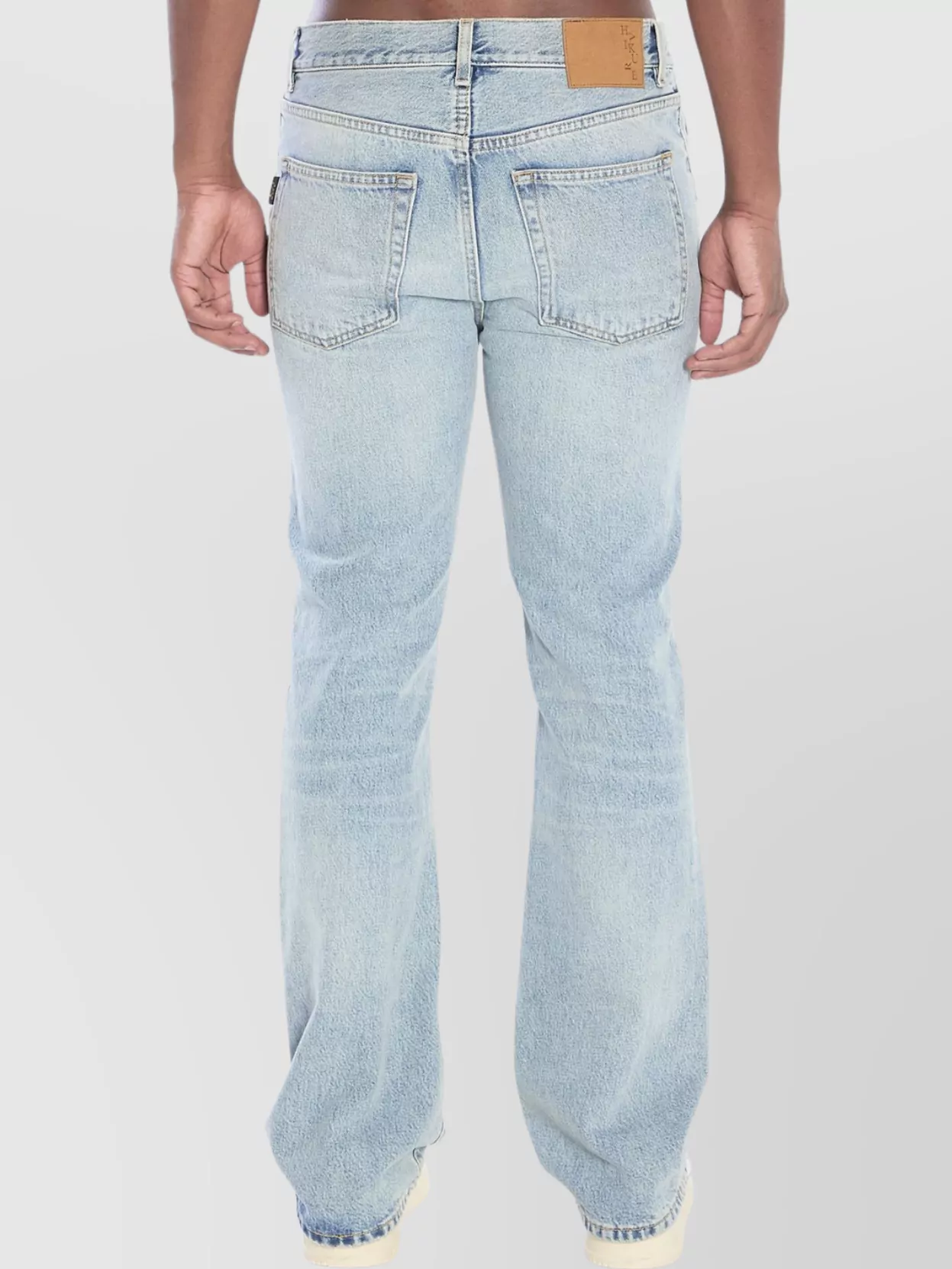 Haikure Light-wash Five-pockets Bootcut Jeans In Blue