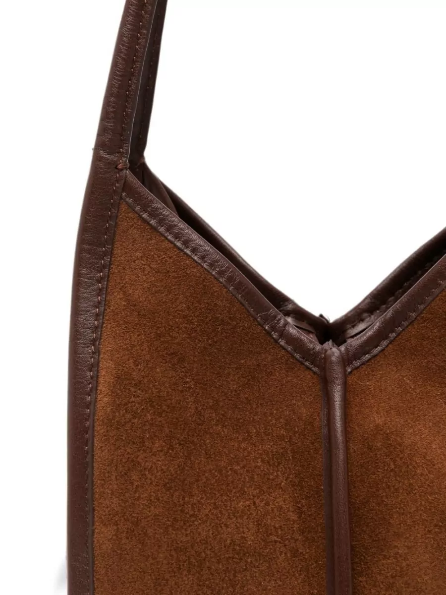 Hereu Leather Paneled Mini Bucket Bag