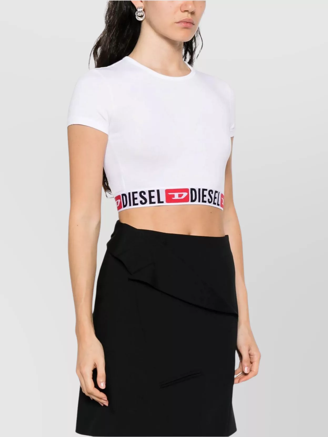 Diesel Core Crewneck Crop Top