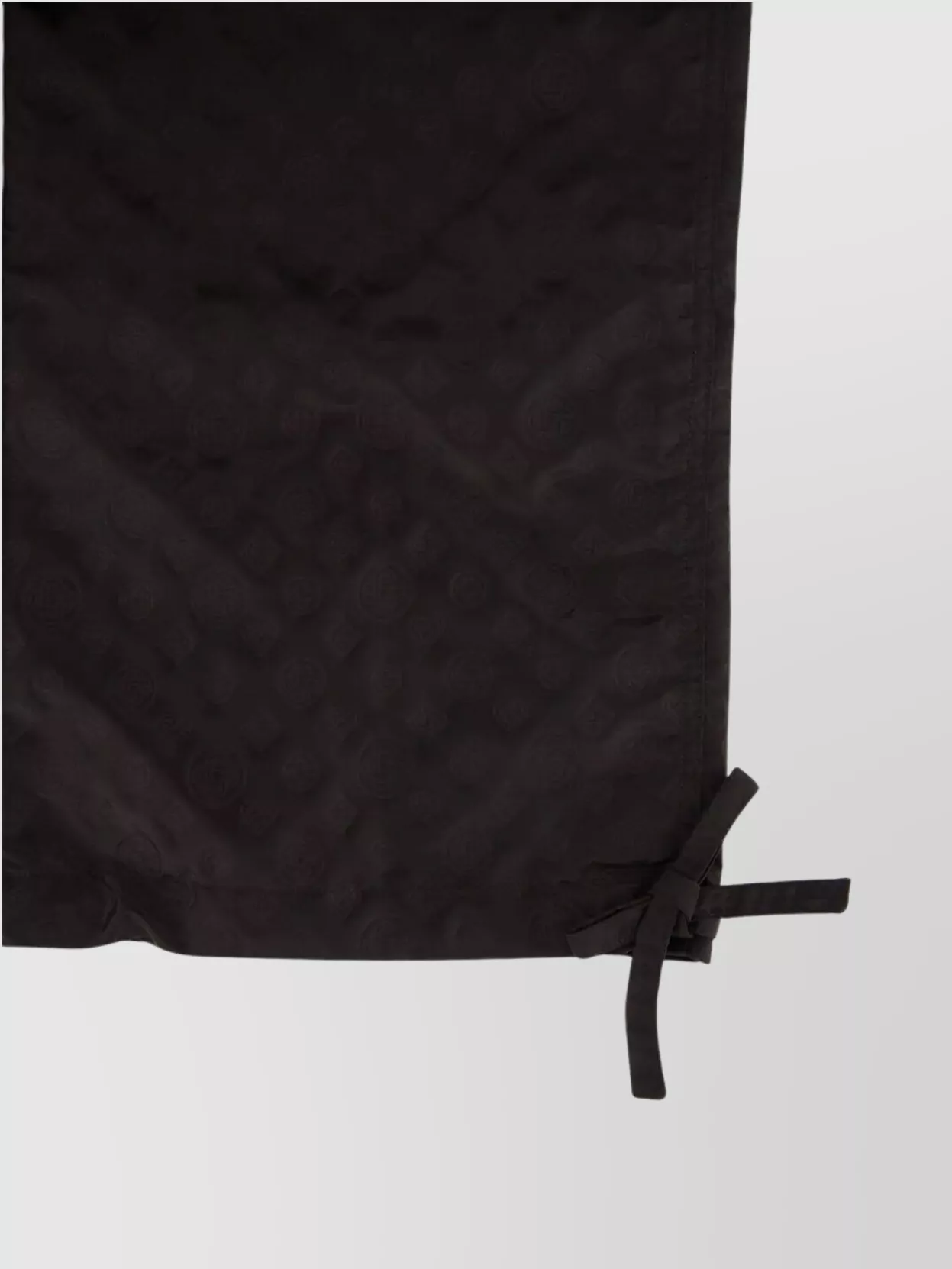 Casablanca Women Pants With Monogram Tie Detail In Black