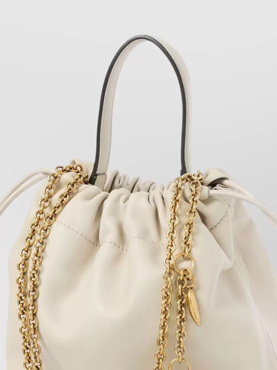 Chloé Shoulder Bag Chain Strap Gold Tone Hardware