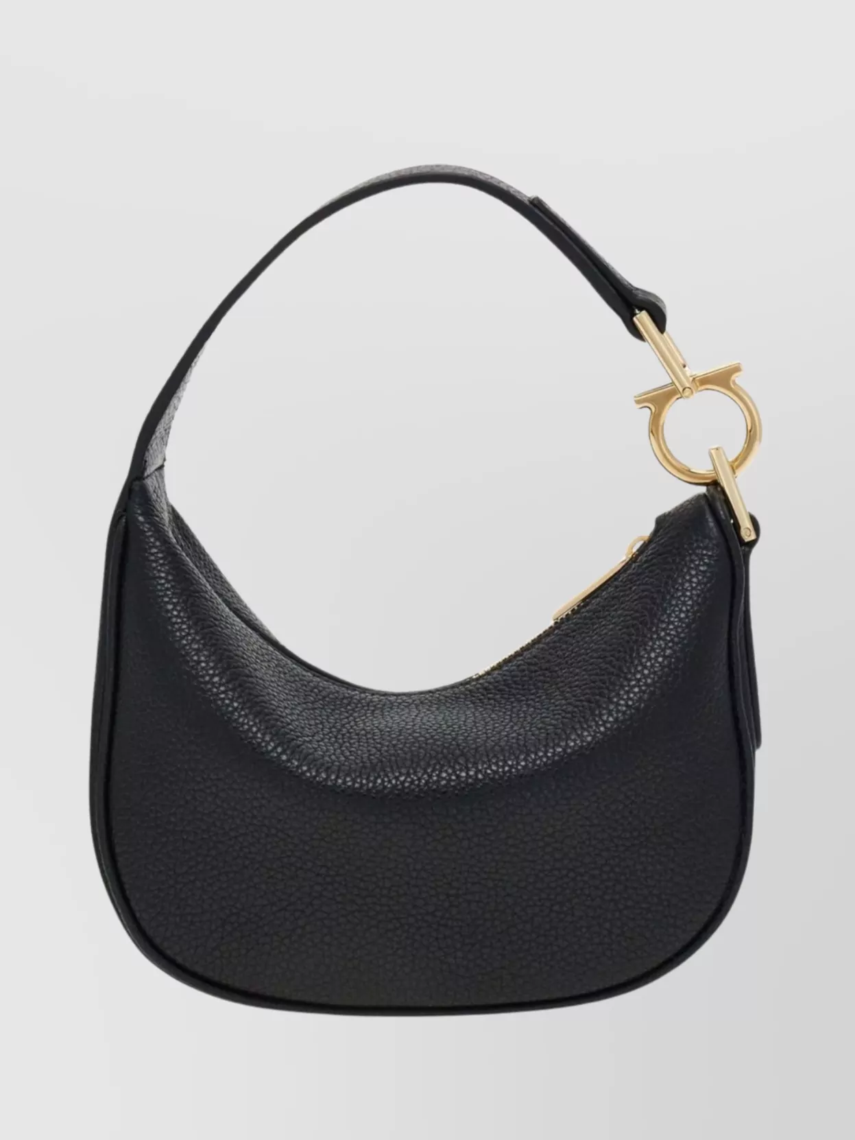 Ferragamo Smiling Leather Handbag Gold Hardware