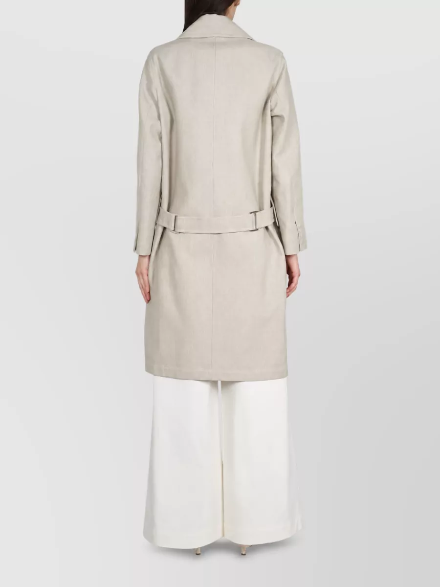 Max Mara Linen Single Breasted Coat