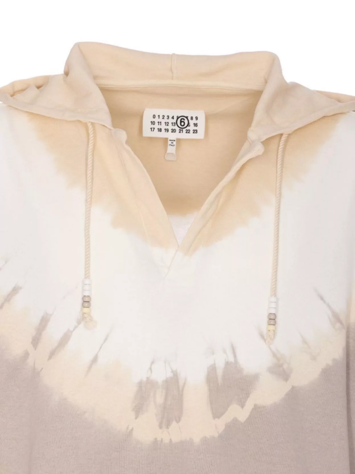 Mm6 Maison Margiela Hoodie With Tie-Dye Pattern And Kangaroo Pocket