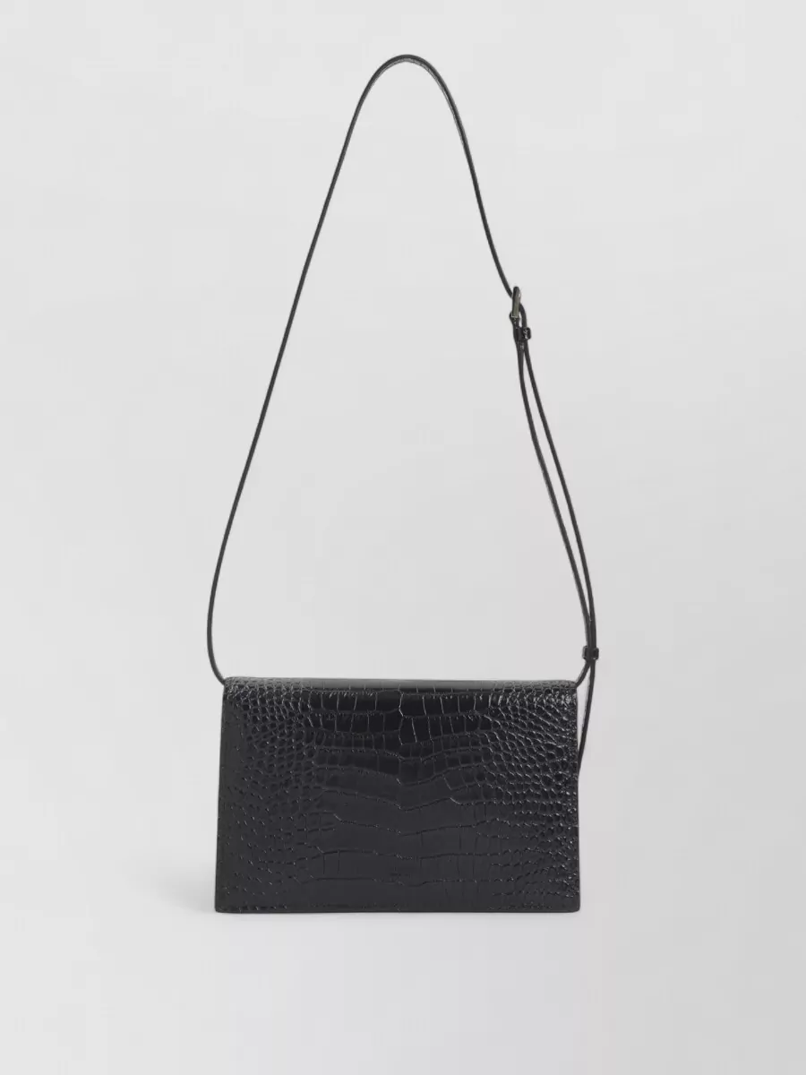 Tom Ford Na Mini Leather Crocodile-Effect Shoulder Bag