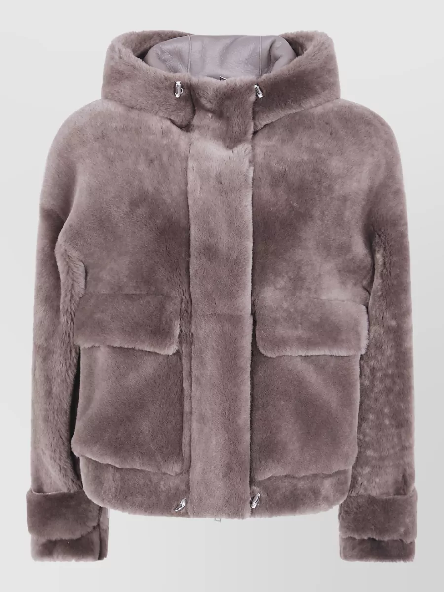 Blancha shearling straight jacket