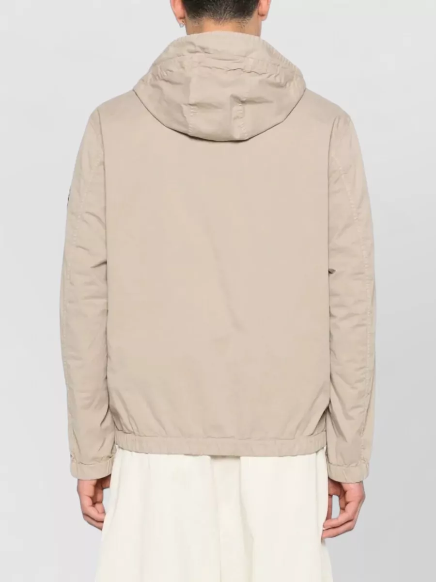Stone Island Cotton Twill Hooded Jacket Anti Drop