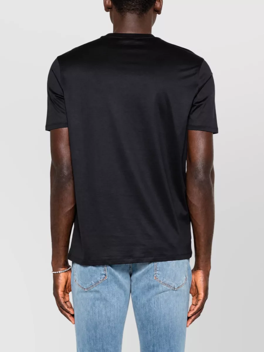 Emporio Armani Logo Print Cotton T Shirt