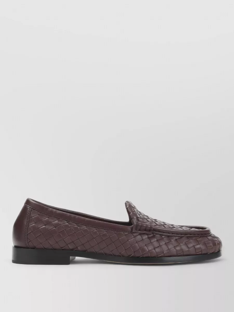 Bottega Veneta Leather Intrecciato Loafers