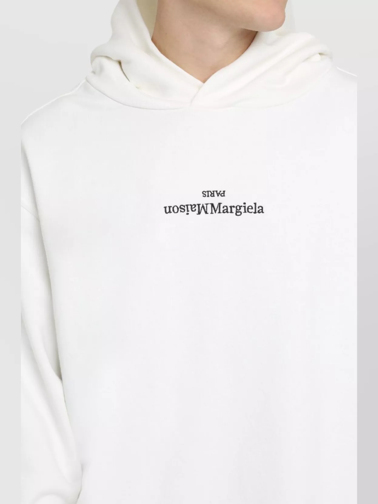 Maison Margiela Hooded Sweatshirt With Ribbed Cuffs And Hem