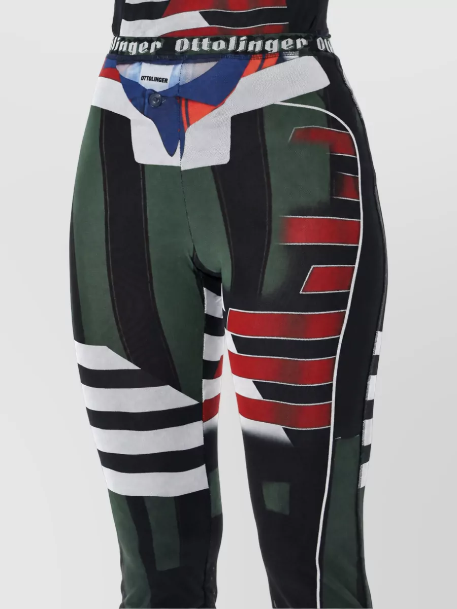 Ottolinger Printed High-Rise Extra-Long Leggings