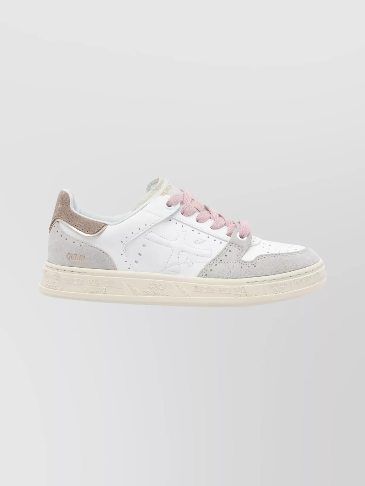Premiata Casual Low Top Sneakers With Suede Accents