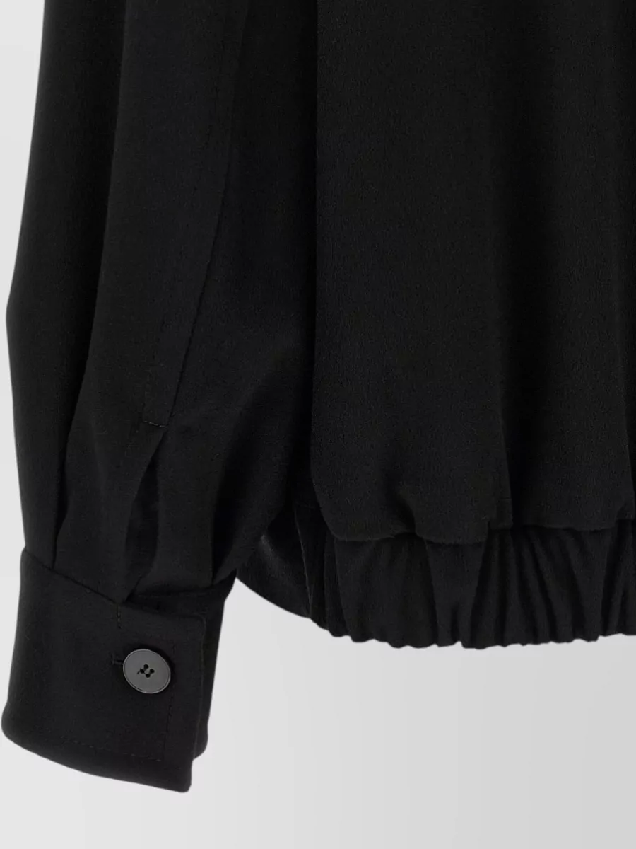 Alberto Biani Wool Oversized Bomber Jacket
