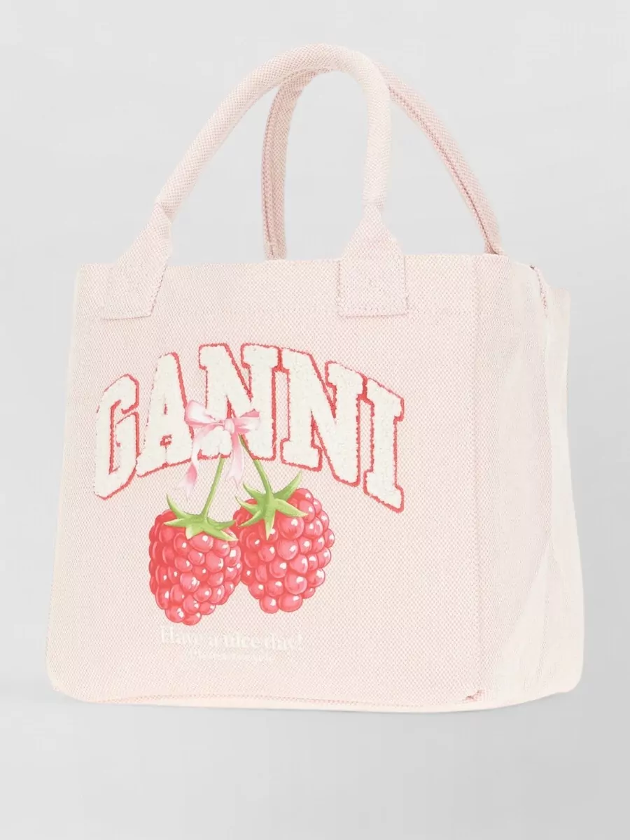 Ganni Na Canvas Tote Bag