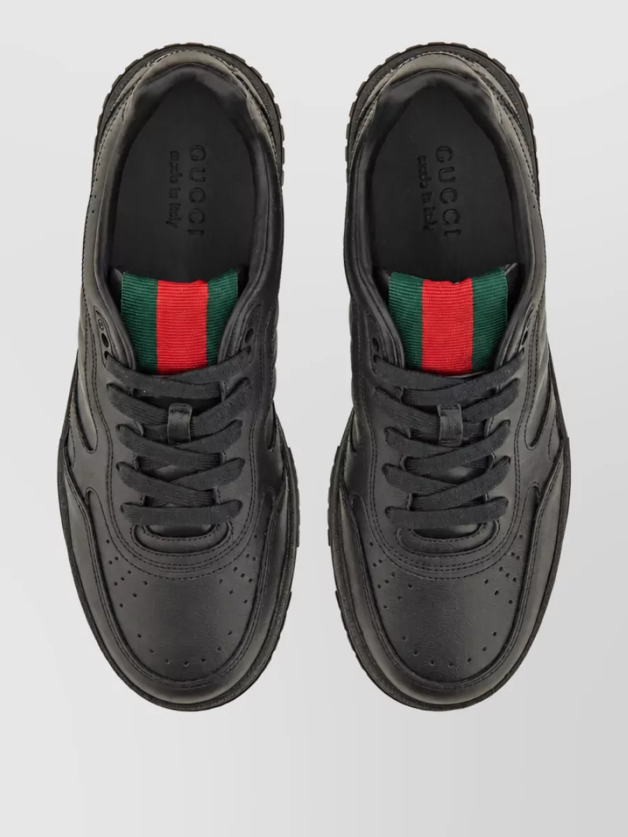 Gucci Leather Low-Top Sneakers