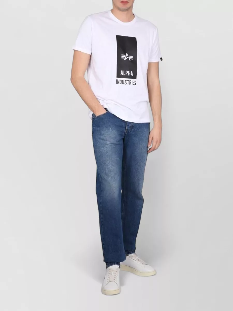 Alpha Industries logo print t-shirt