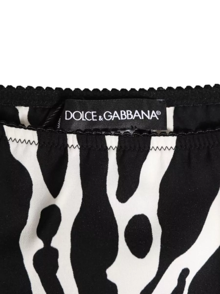 Dolce&Gabbana Silk Zebra Print Briefs