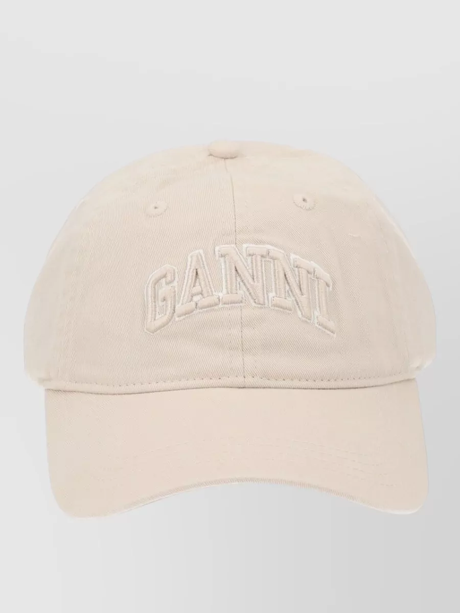 Ganni organic cotton baseball cap