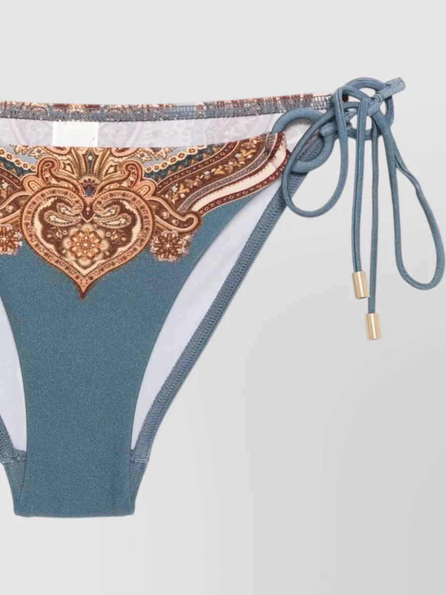 Zimmermann Paisley-Print Triangle Bikini Set