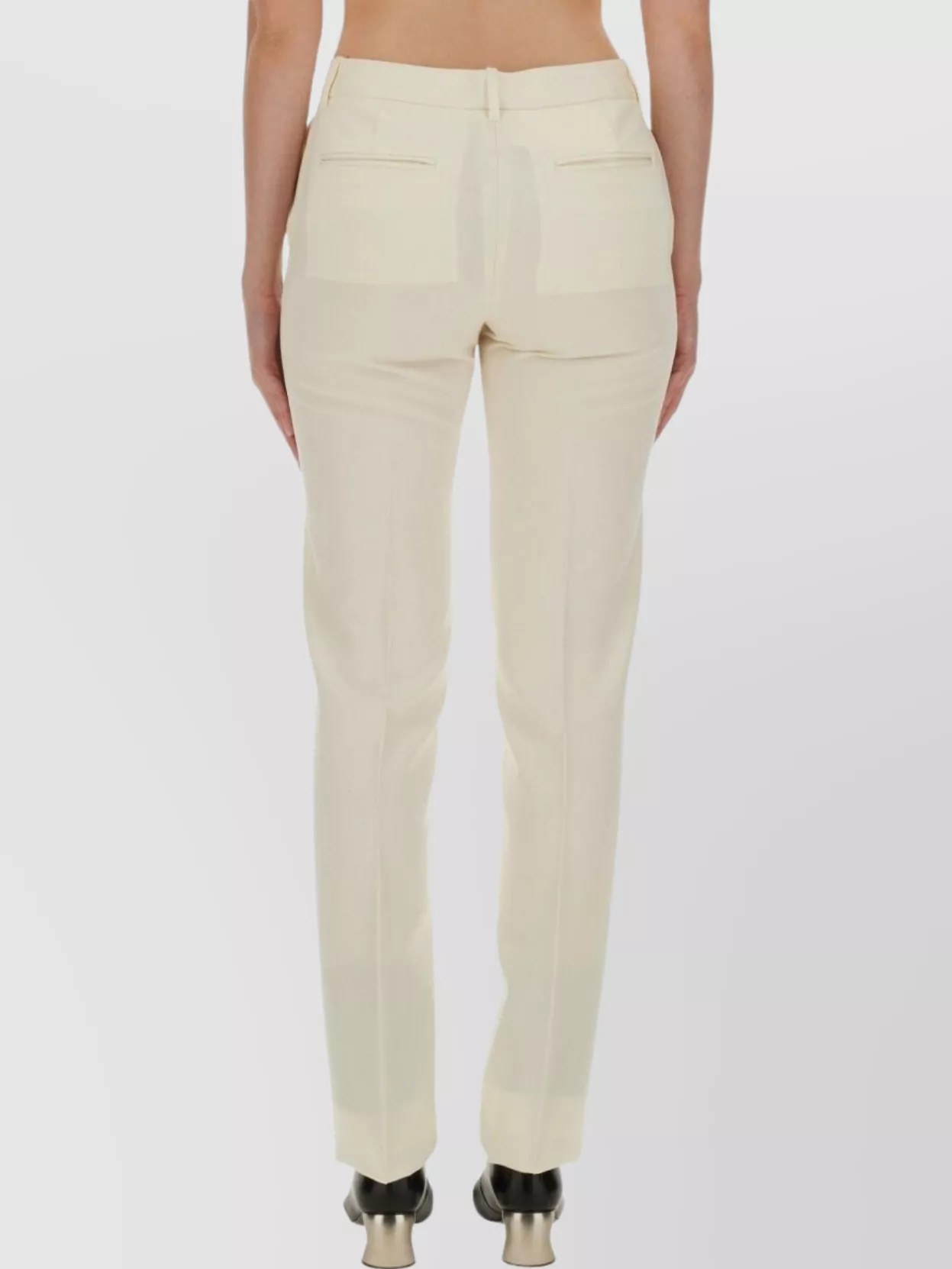 Jil Sander Wool Trousers With Pockets And Belt Loops
