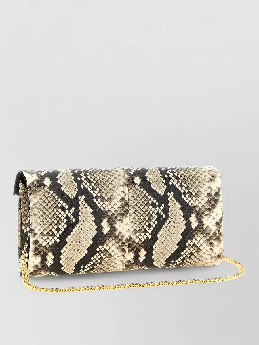 Giuseppe Zanotti Snake Leather Clutch Bag