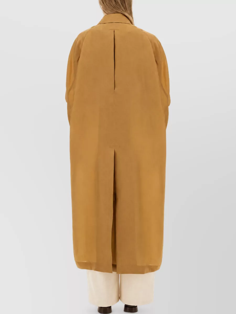 Max Mara Silk Double-Breasted Coat