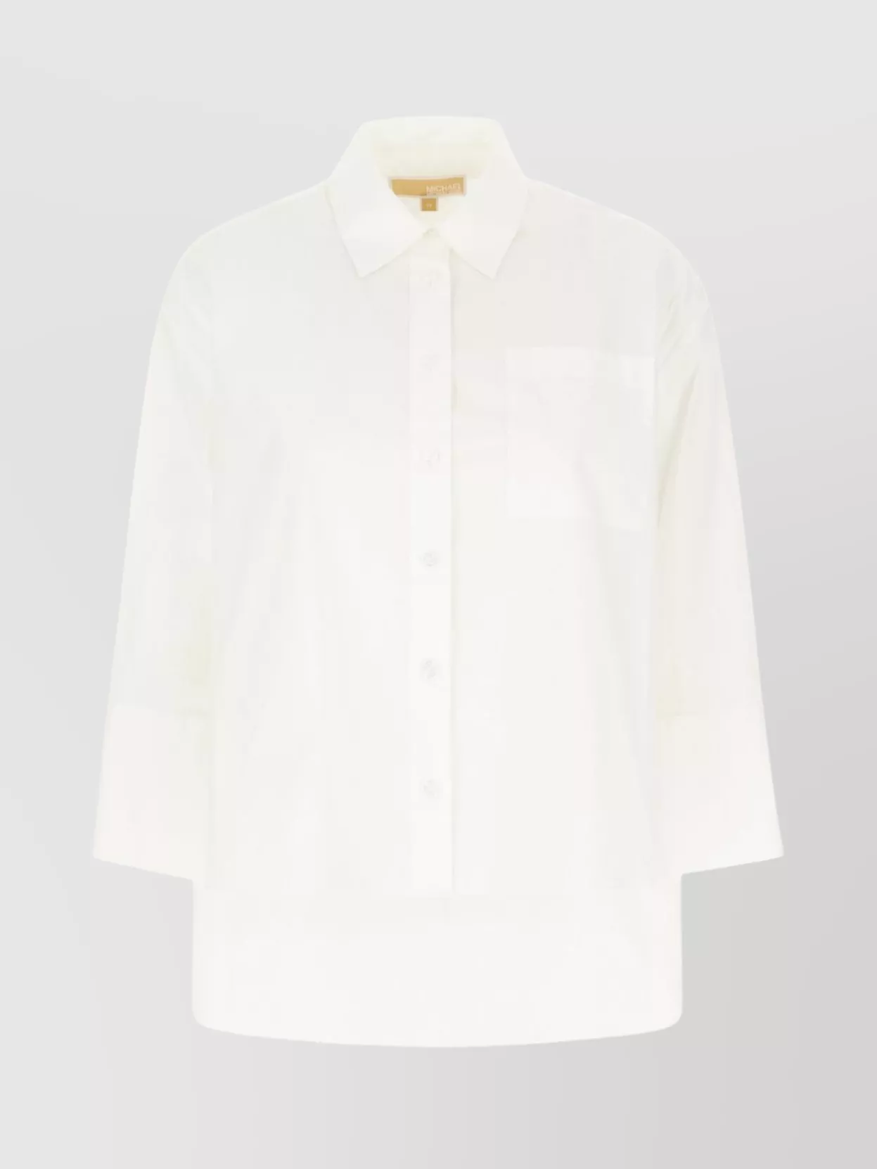 Michael Kors Shirt Stretch Cotton Chest Pocket In White