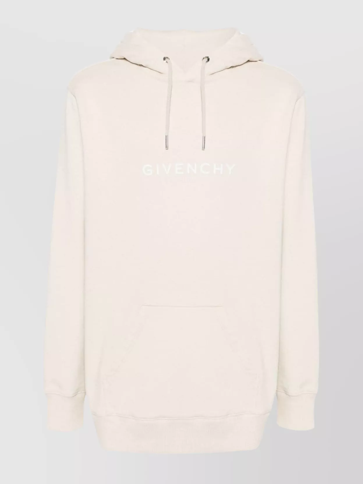 Givenchy Crewneck Sweater With Cotton Jersey Texture In Neutral
