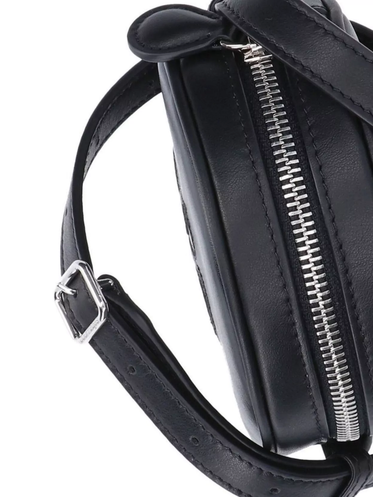 Courrèges Round Shape Cross-Body Bag With Adjustable Strap