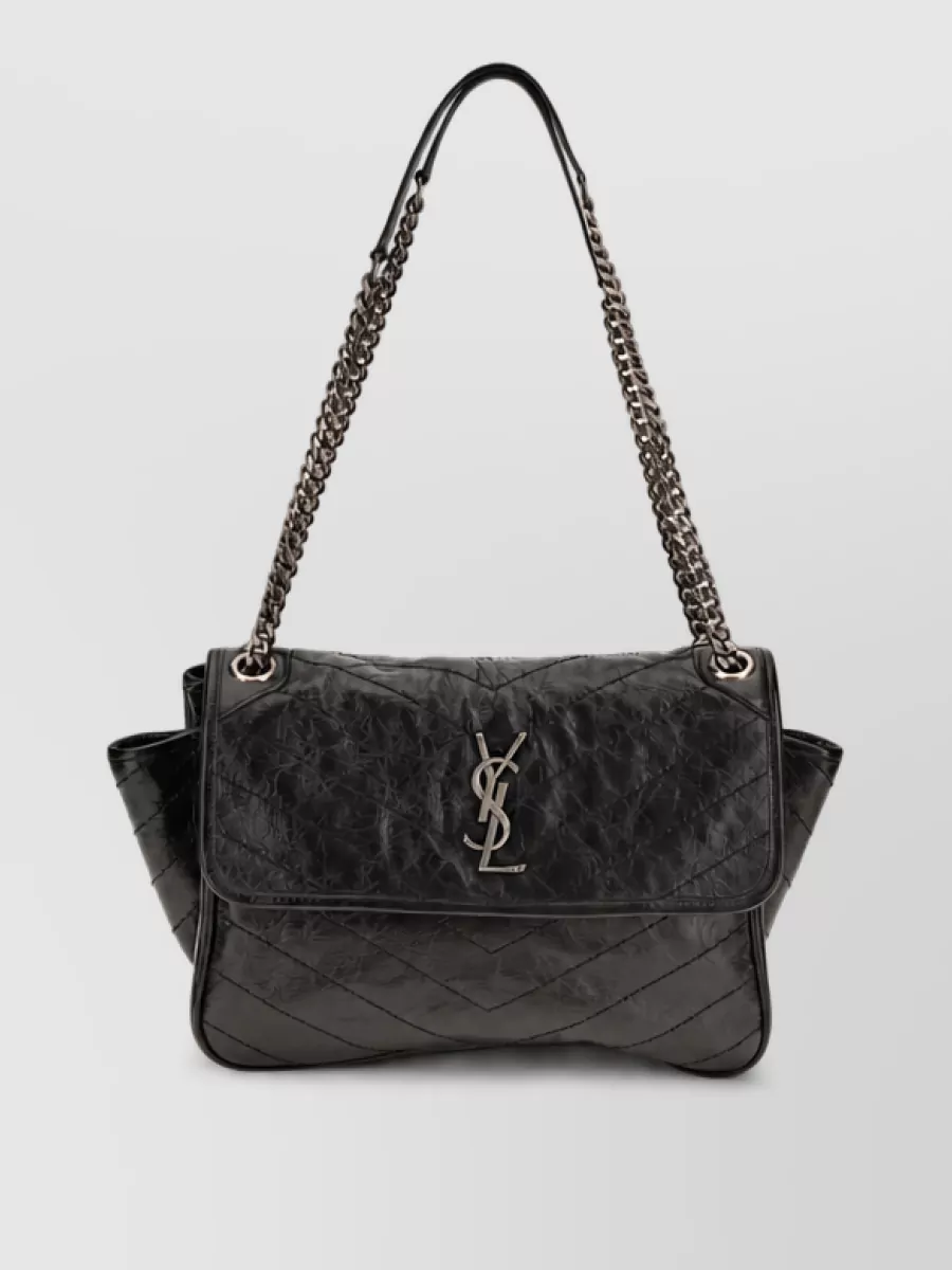 Saint Laurent leather clutch bag