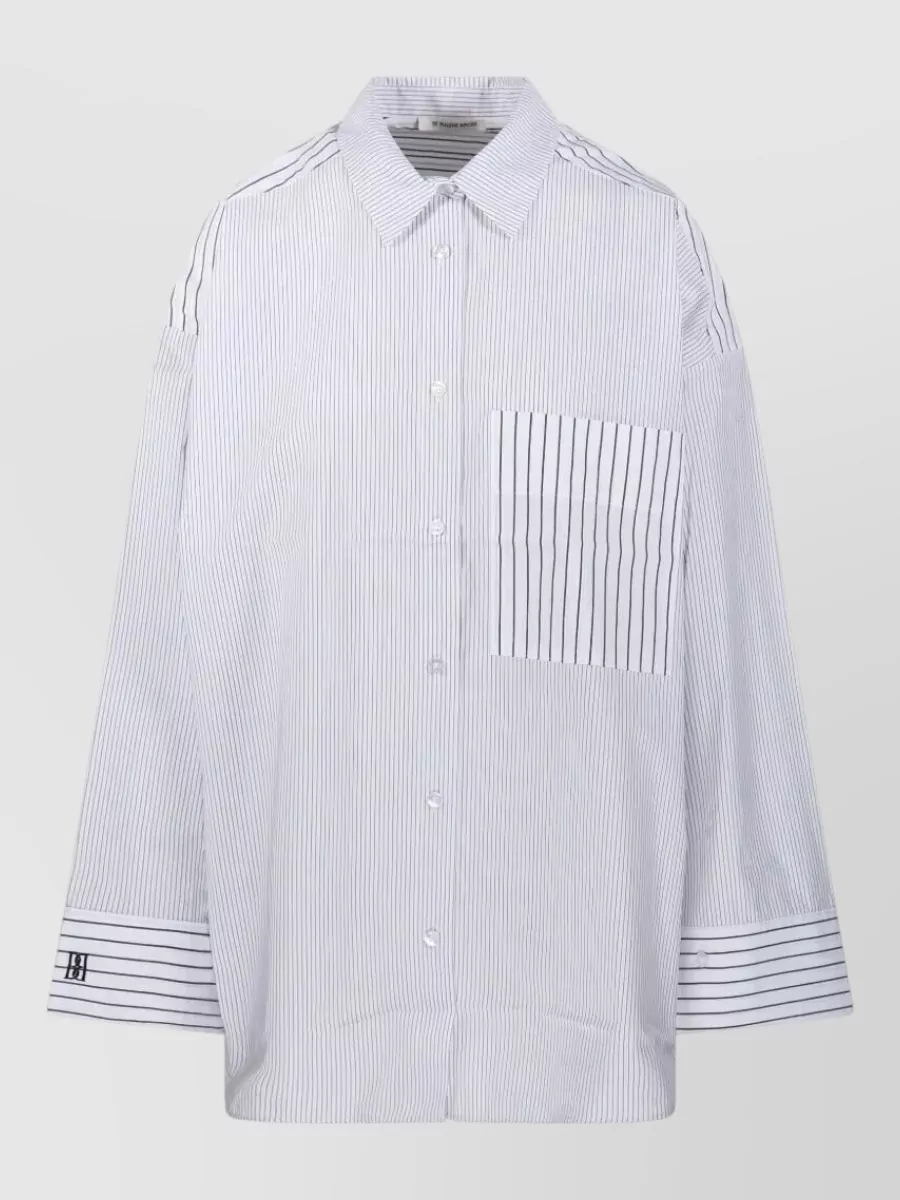 By Malene Birger Cotton Oversized Striped Shirt