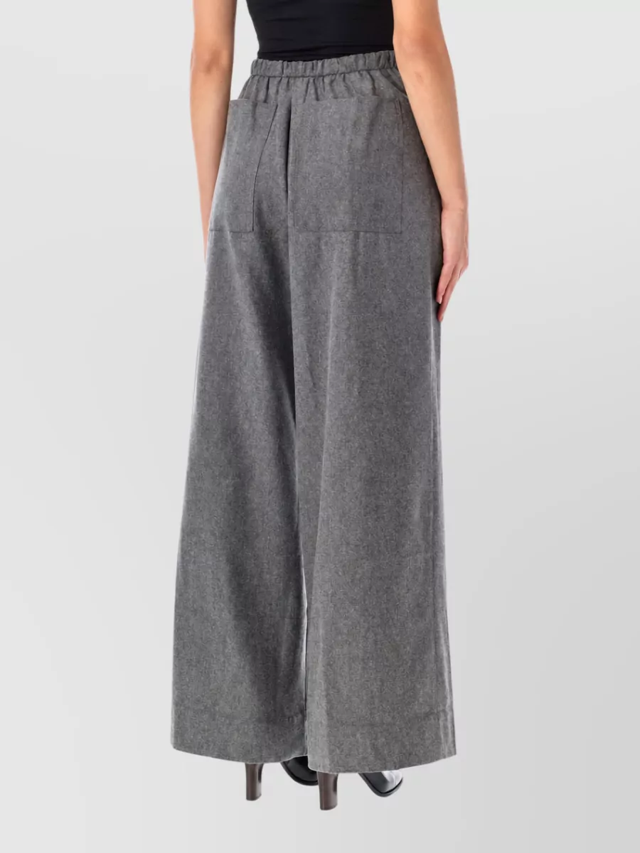 Soeur Wool Wide-Leg Trousers