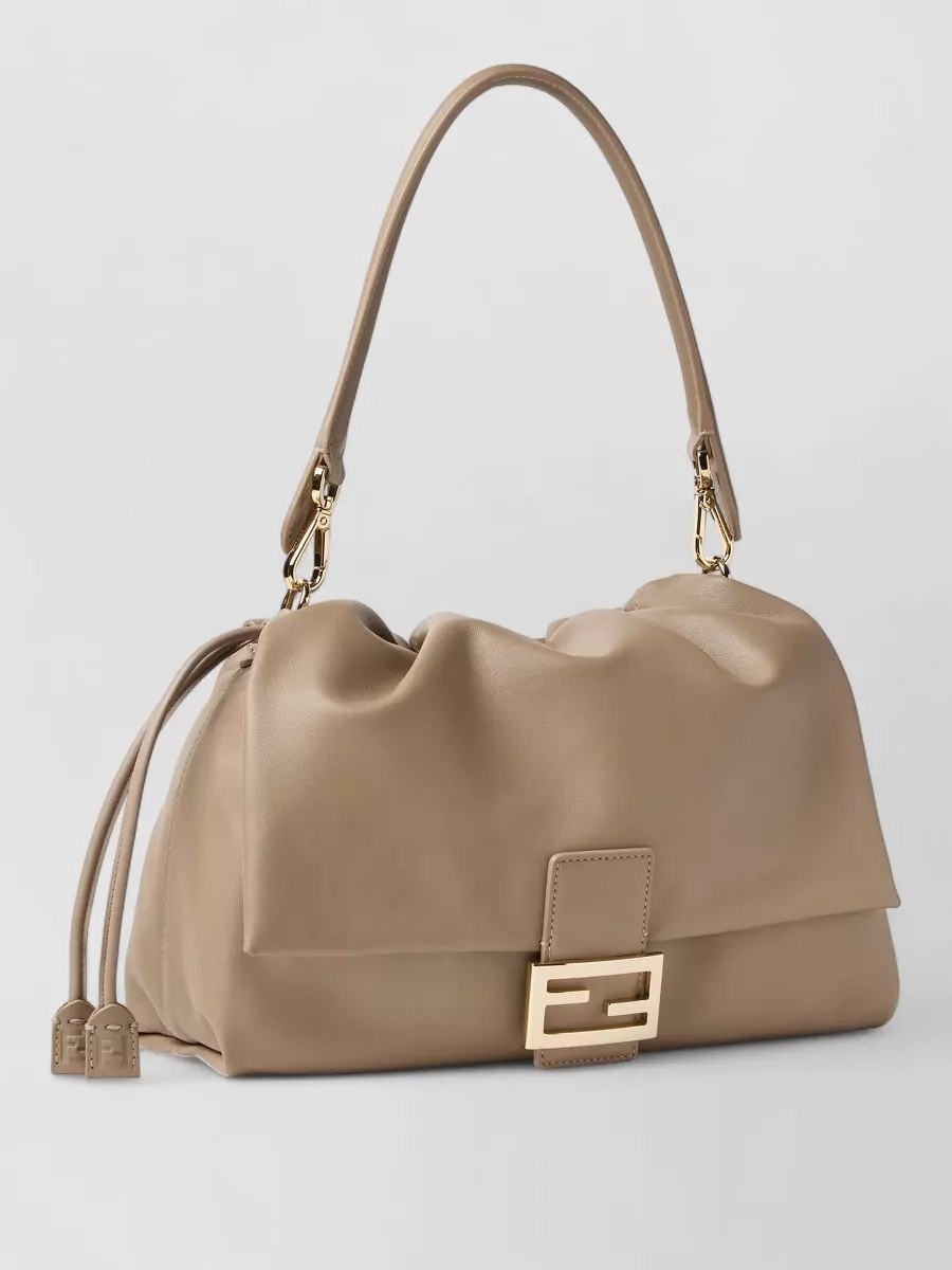Fendi Baguette Large Leather Shoulder Bag