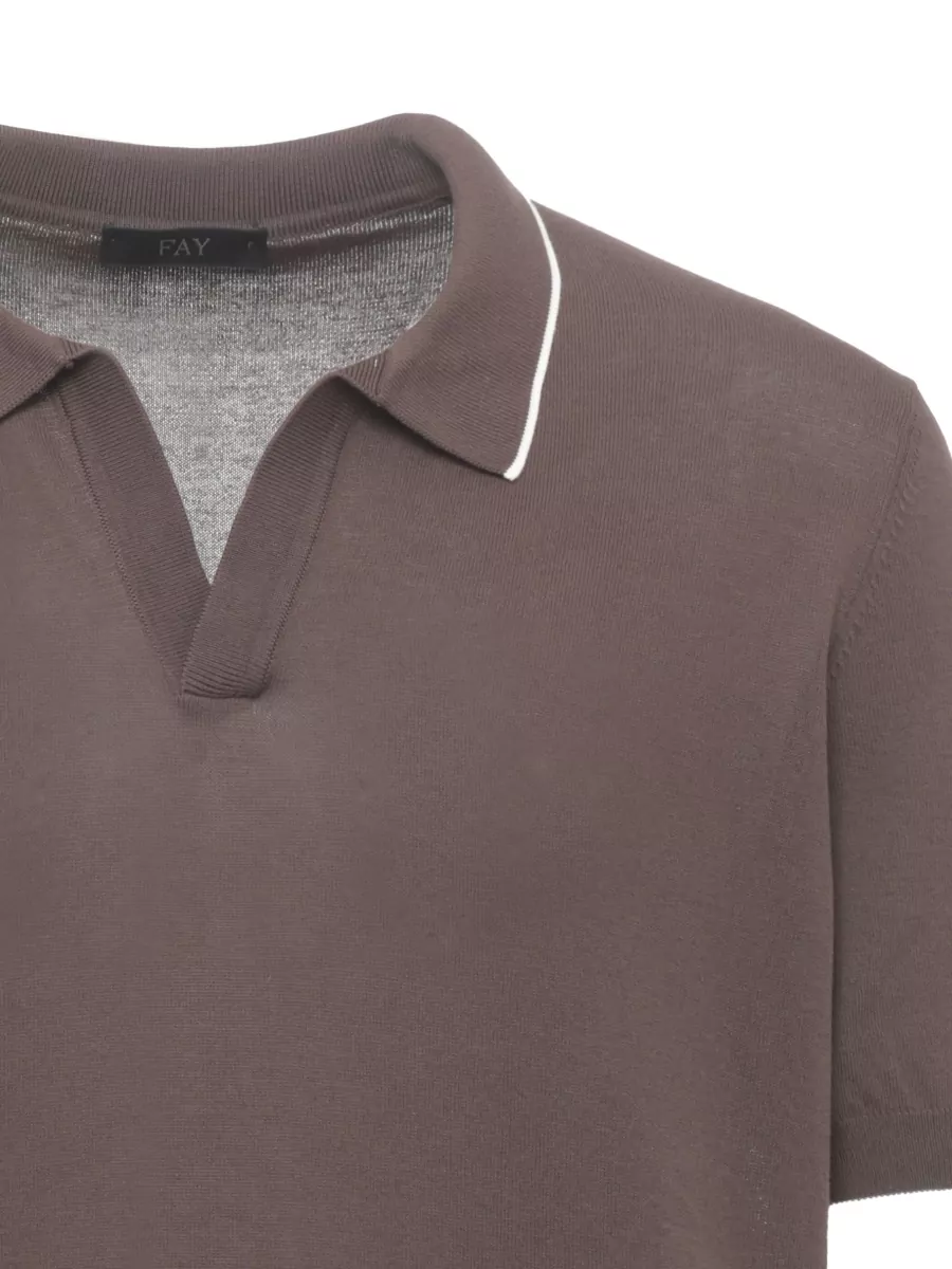 Fay Short-Sleeve Polo Shirt