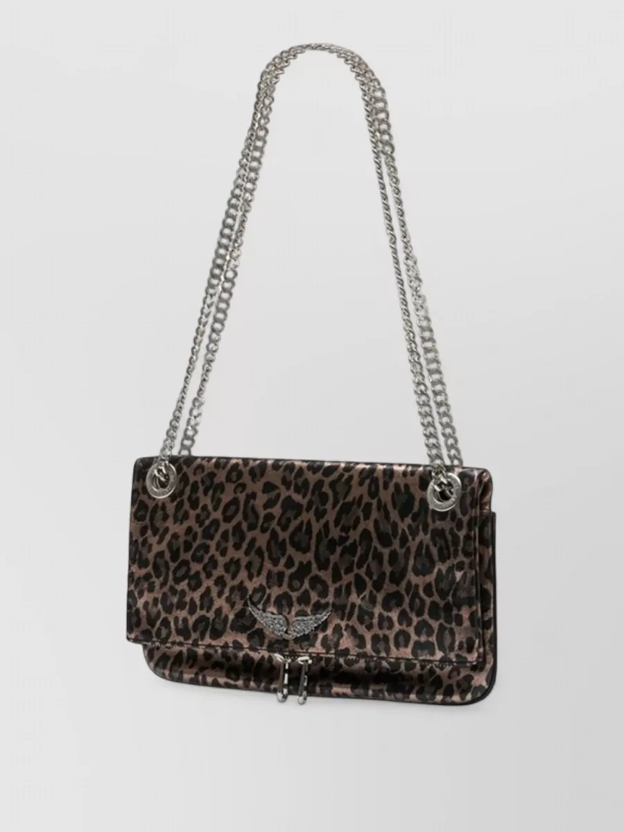 Zadig & Voltaire Rock Calfskin Leather Shoulder Bag