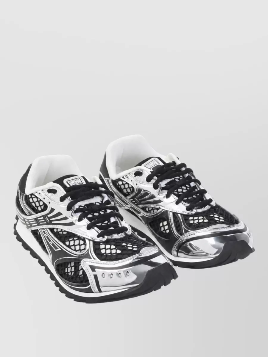 Bottega Veneta Mesh Low-Top Sneakers