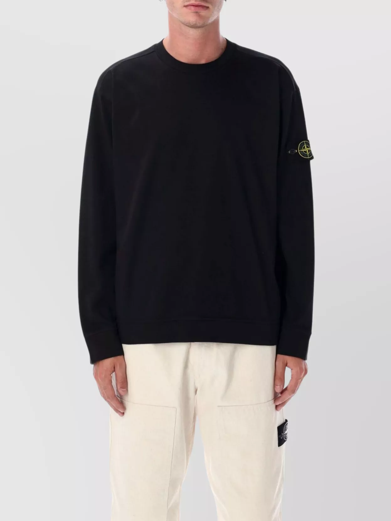 Stone Island Heavy Cotton Jersey Crew Neck Sweater