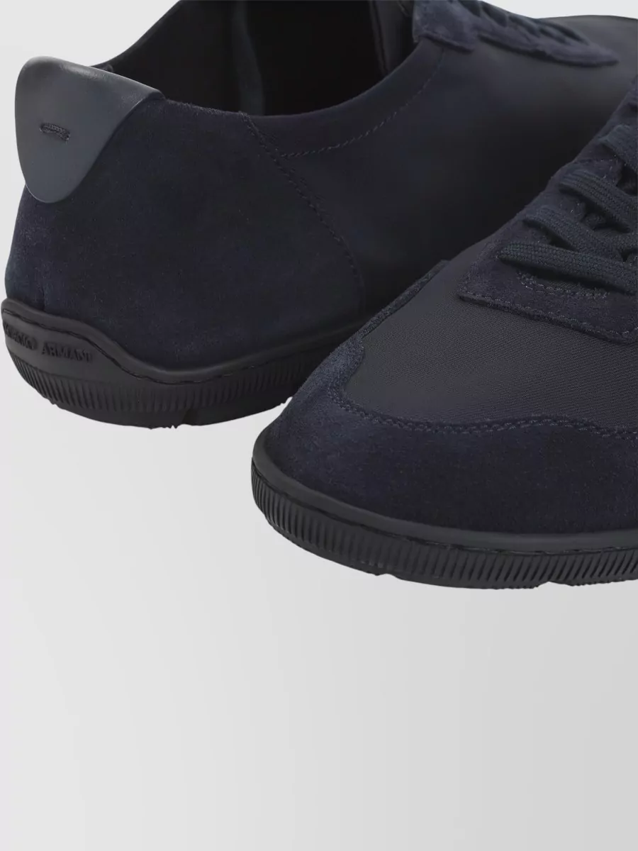 Giorgio Armani Leather Low-Top Sneakers