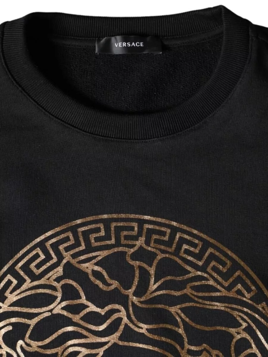 Versace Cotton Regular-Fit Crew-Neck Sweatshirt
