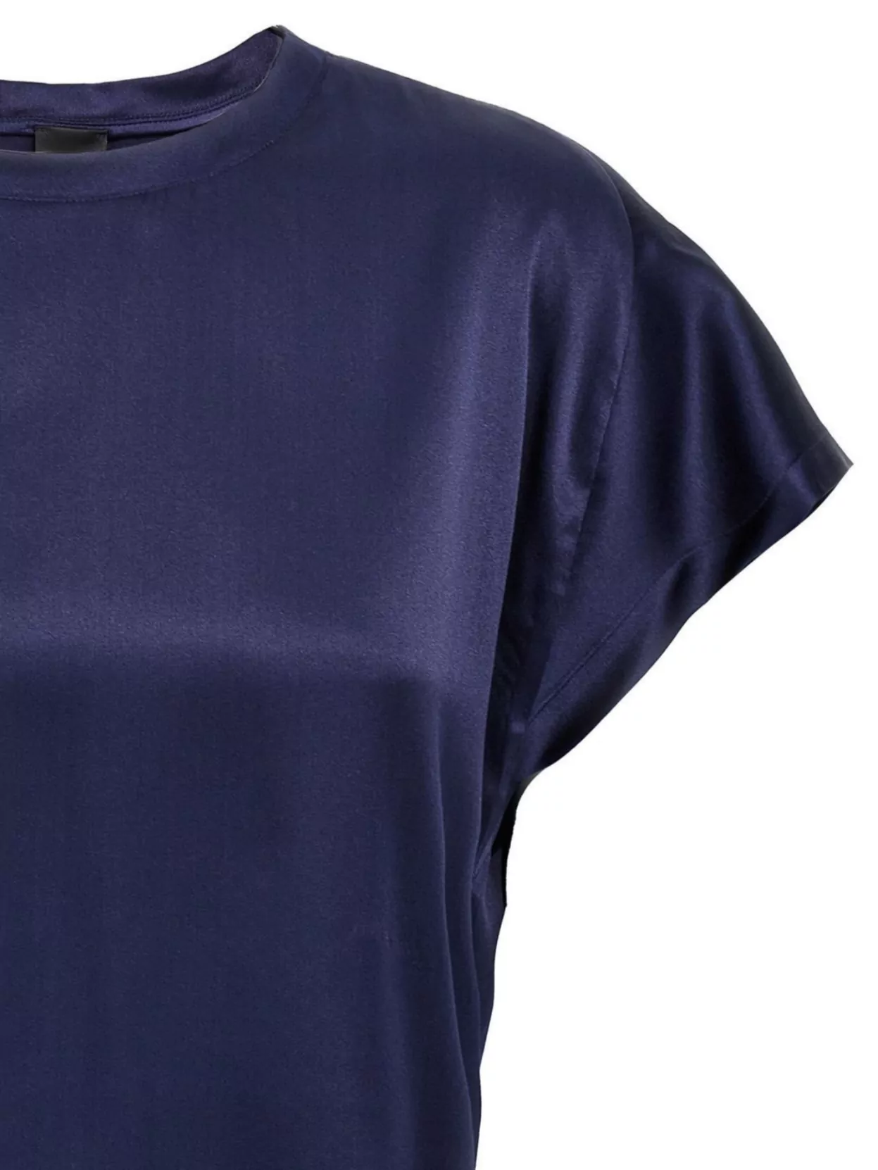 Pinko Satin Blouse With Cap Sleeves