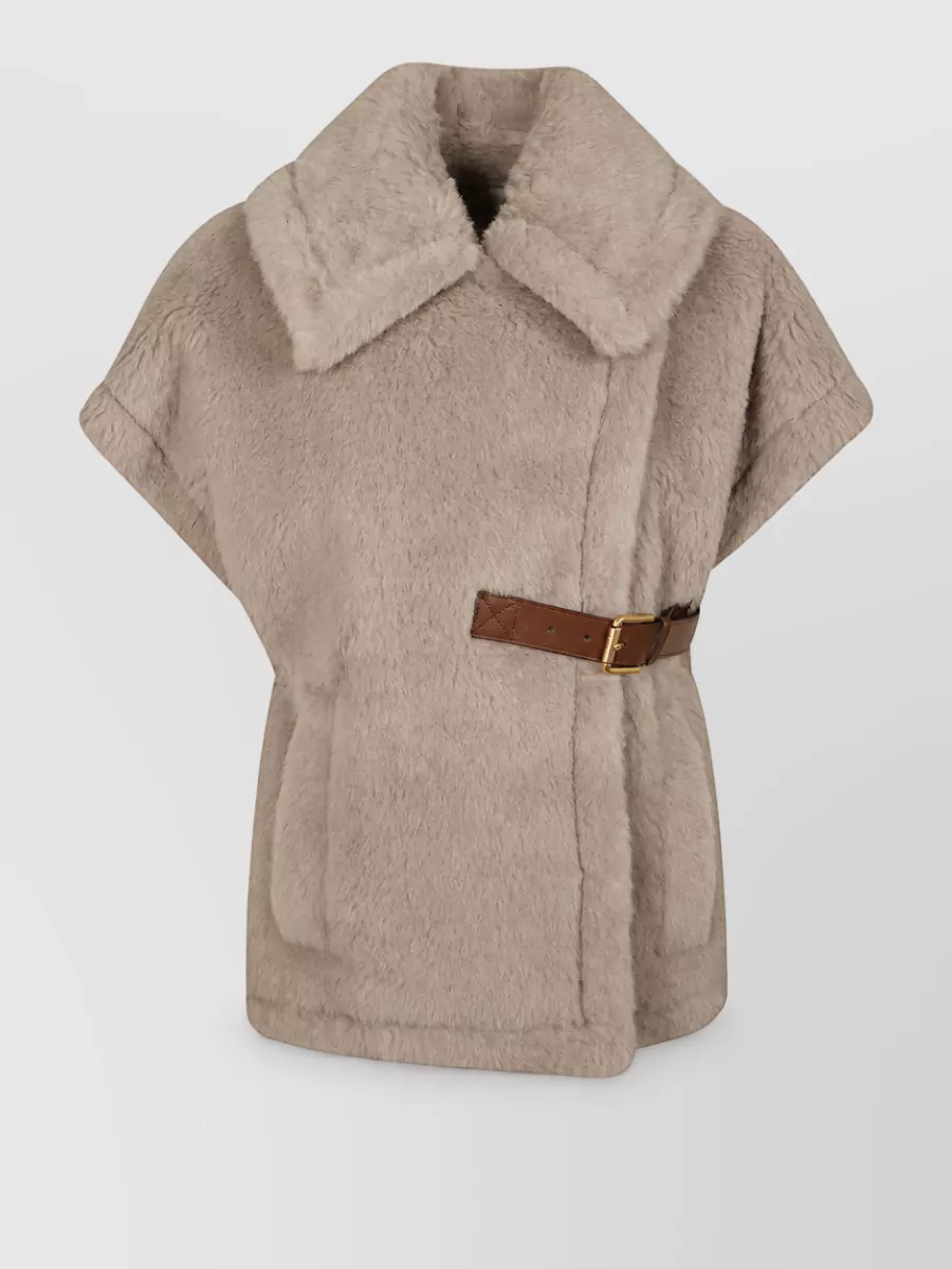 Max Mara alpaca wool silk belt