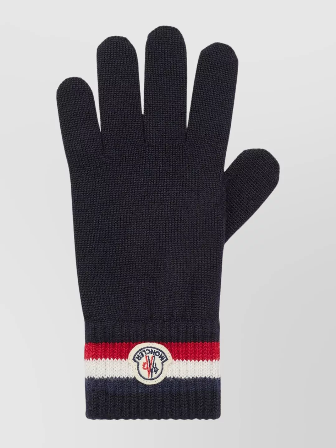 Moncler Three Color Wool Knit Gloves