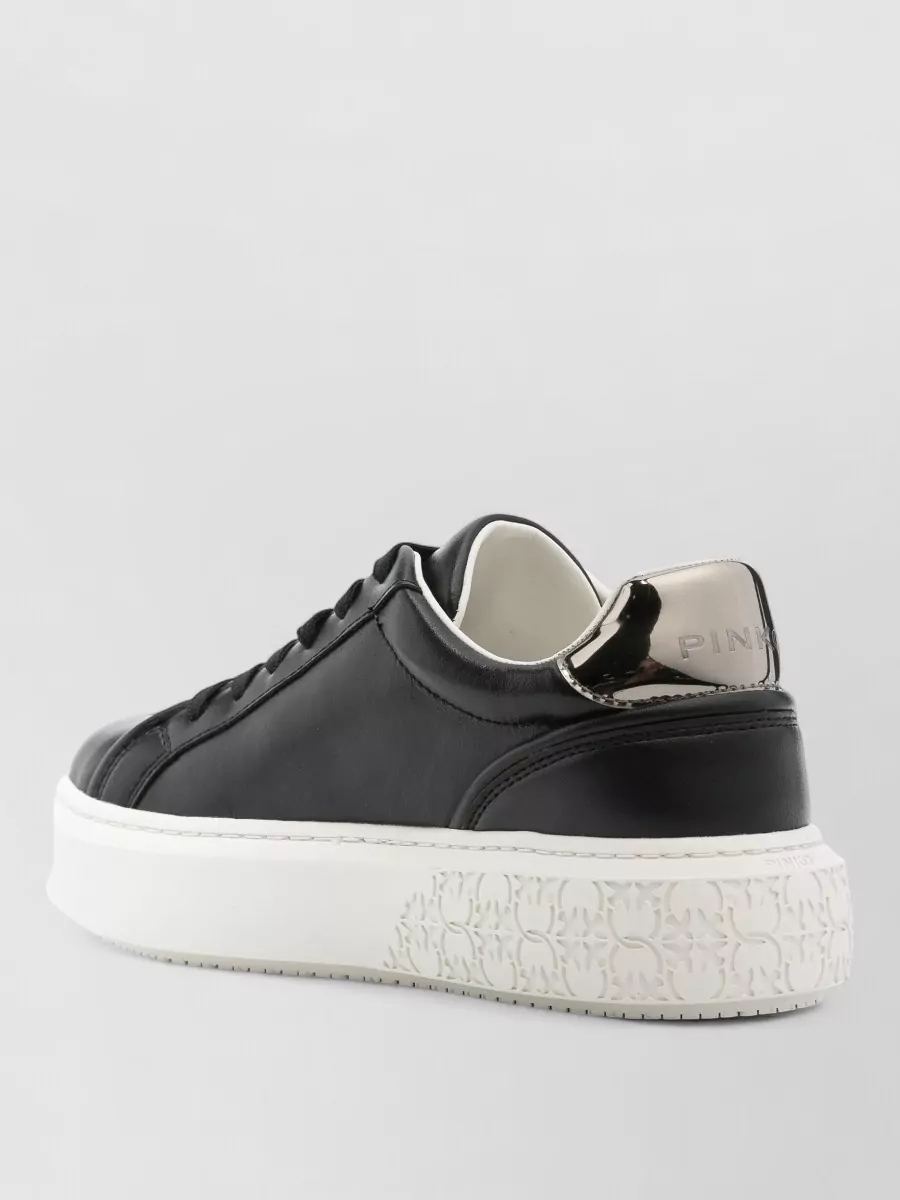 Pinko Leather Low-Top Sneakers