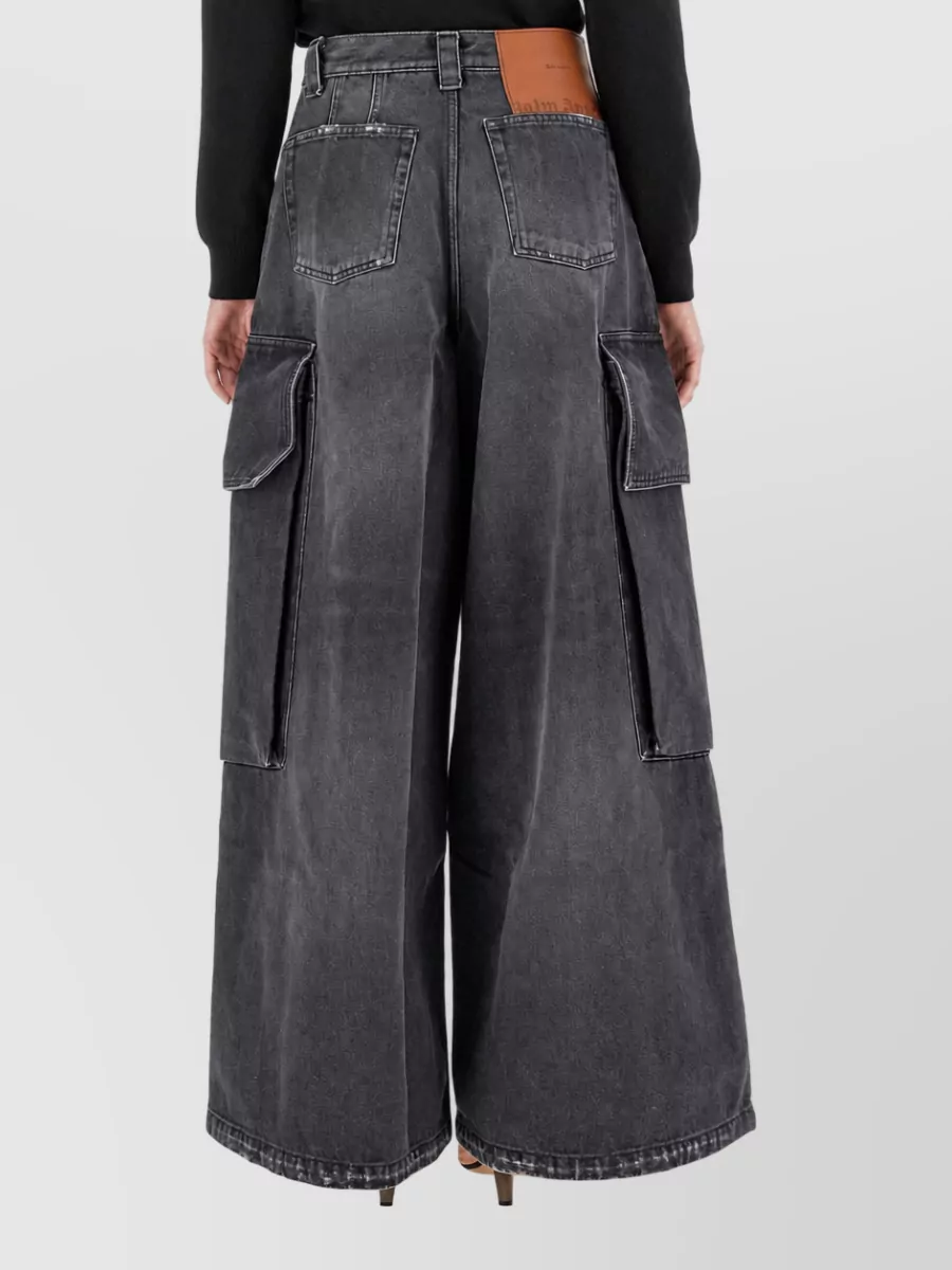 Palm Angels Wide-Leg Parachute Jeans