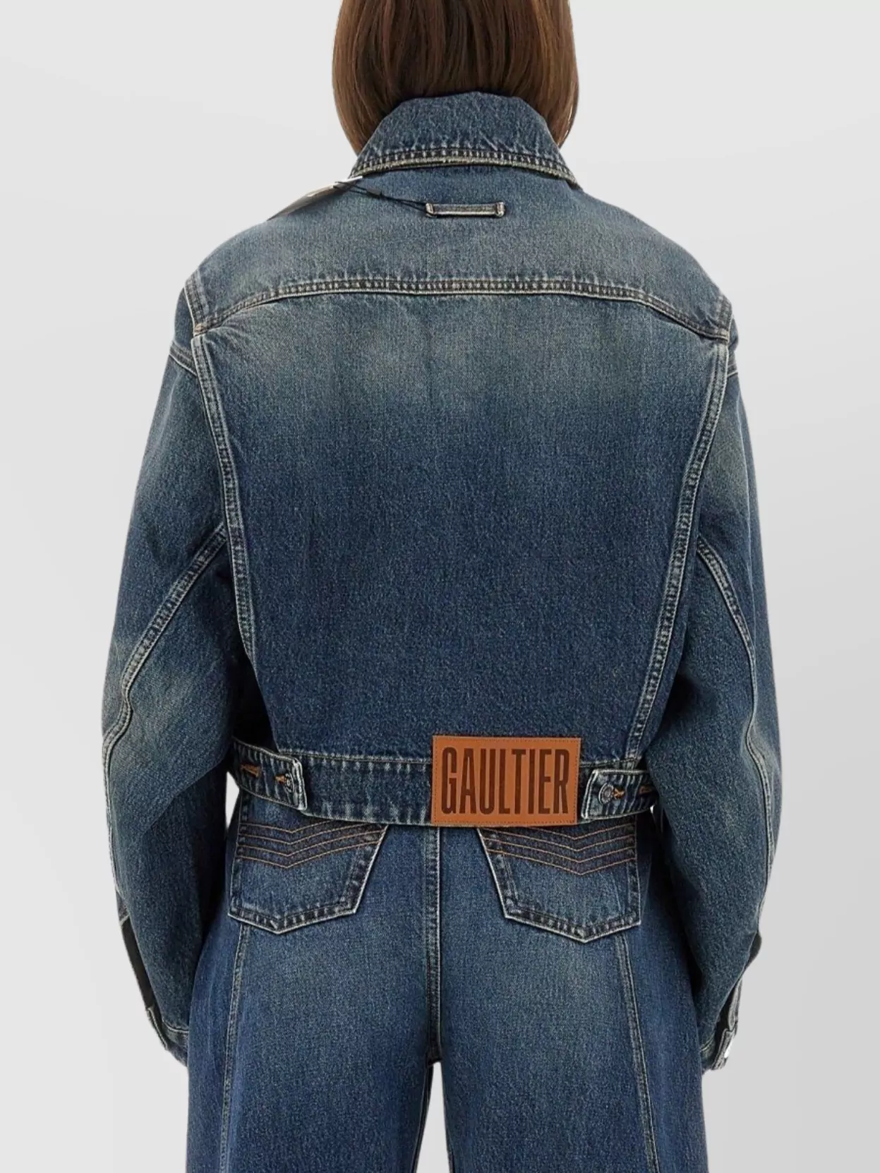 Jean Paul Gaultier Waistband Jacket With Pockets And Collar