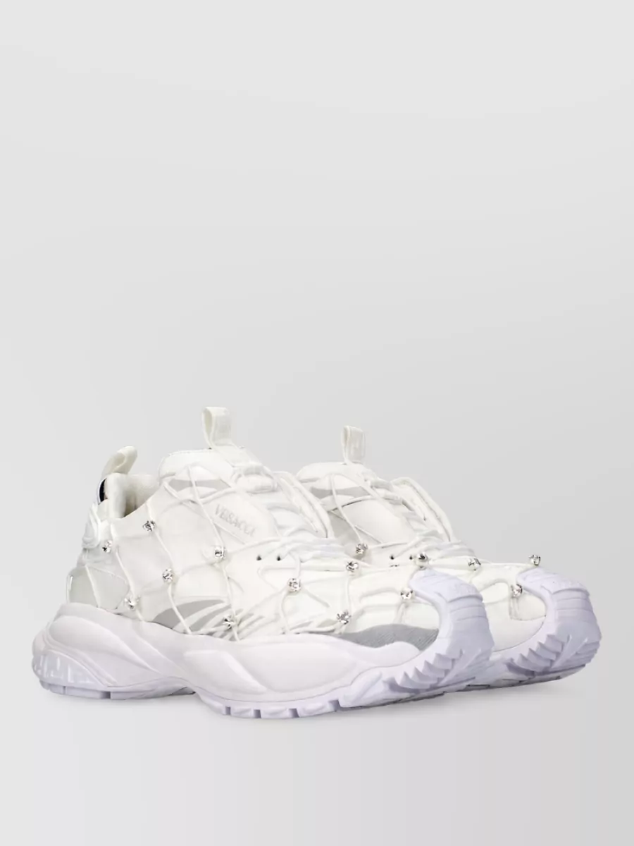 Versace fabric slip-on sneakers
